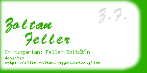 zoltan feller business card